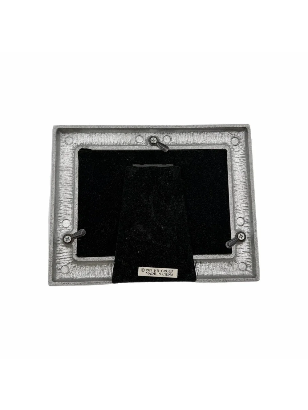 Vintage 1997 Terra Grafis “woof” Cast Metal Picture Frame – 4x6-Inch Photo